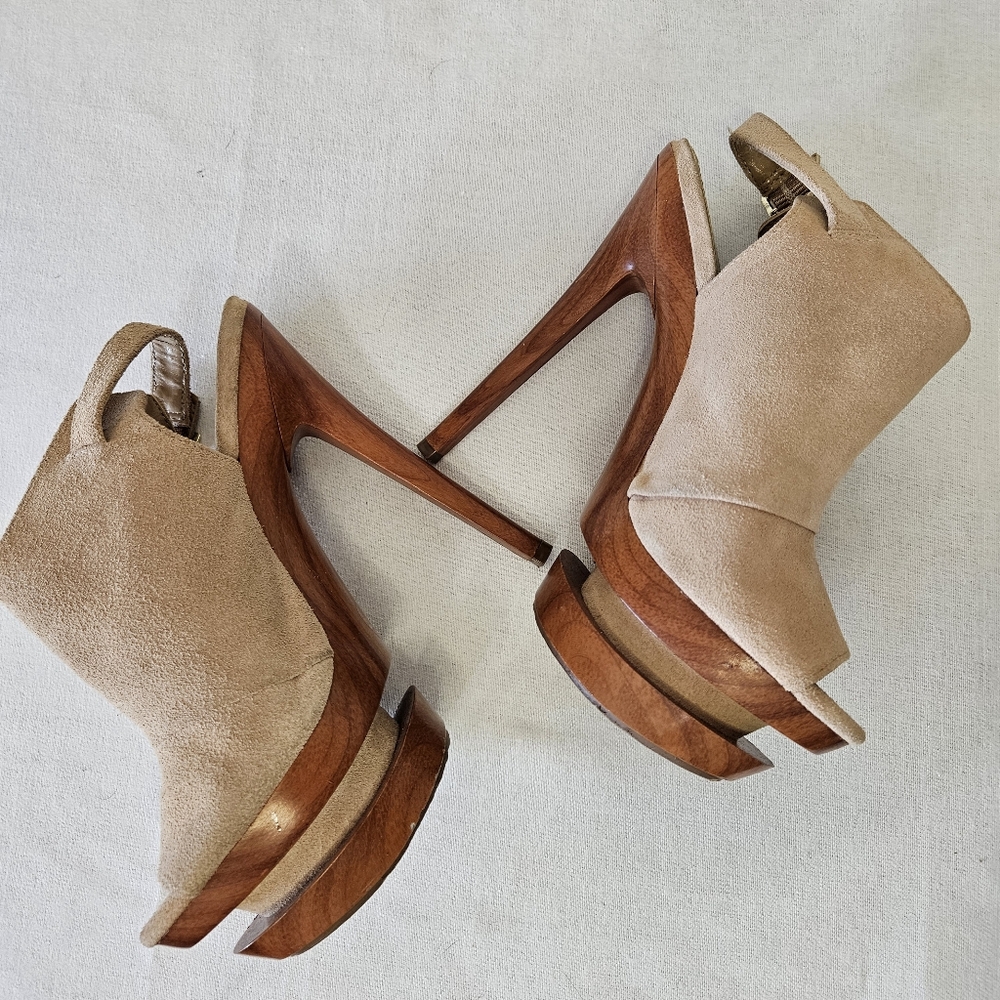 Jessica Simpson suede stiletto heels